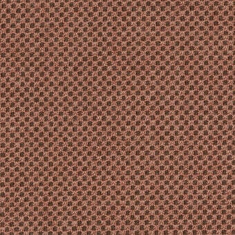 Umber woven textile with circular perforations, dense knit structure, matte finish, suitable for upholstery, identified as lapalma fabric sample.